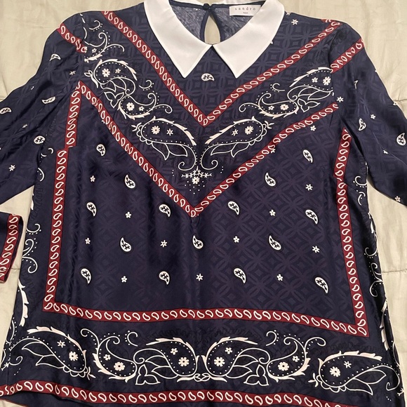Sandro bandana print top - Picture 5 of 8
